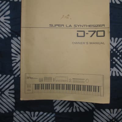 Roland D-70 Super LA synthesizer users manual owners brochure guide instruction synth keyboard