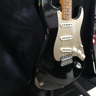 Fender Custom Shop Stratocaster Limited Edition Roasted Fretboard Relic 2017 Aged Black image 4