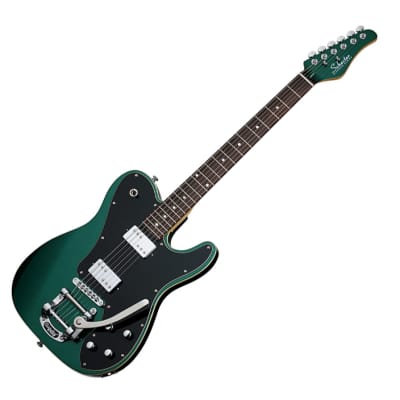 Schecter PT Fastback II B Dark Emerald Green Bigsby B50 HH Electric Guitar for sale