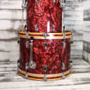 USED/MINT CONDITION Ludwig Classic Maple 3-Piece Fab Shell Pack With 22" Bass Drum Burgundy Pearl