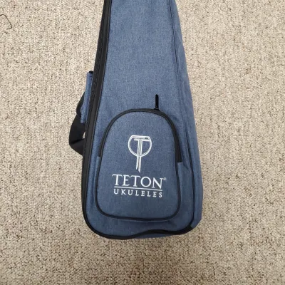 Teton TBC25BL Padded Concert Ukulele Gig Bag Blue for sale