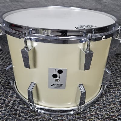 Sonor Phonic Shell Pack 10x8, 12x8, 14x10, 16x16, 22x14 Late 1980s - White image 9