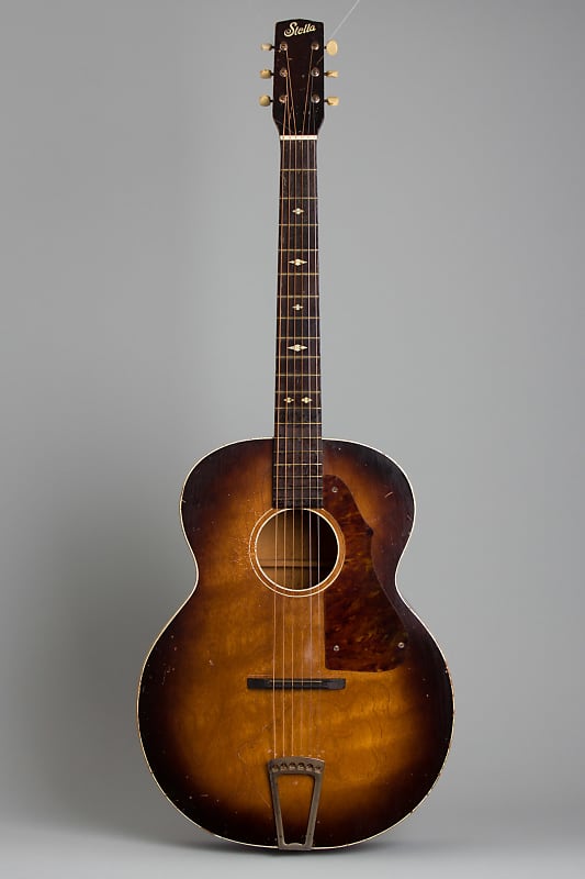 Stella Grand Concert H1141 Flat Top Acoustic Guitar, made by