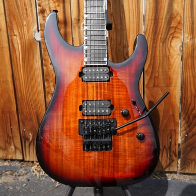 ESP USA M-II NTB FR - 3-Tone Sunburst Koa 6-String Electric Guitar w/ Black Tolex Case (2023) image 14