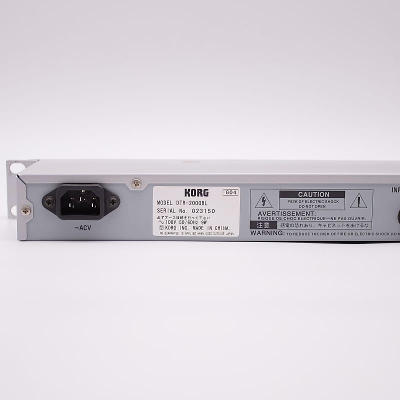 Korg DTR-2000 Rack Mount Chromatic Digital Tuner FedEx DHL