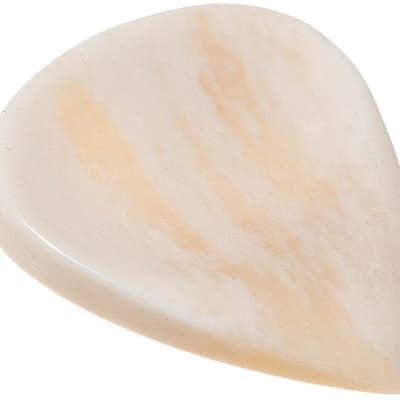 W4M Bone Luxury Guitar Pick - Std Shape - Right Hand - Dimple Thumb - Groove Index image 3