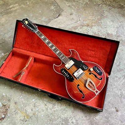 Goya Rangemaster XII 1965 - Sunburst original vintage 12 string electric guitar Italy vox eko for sale