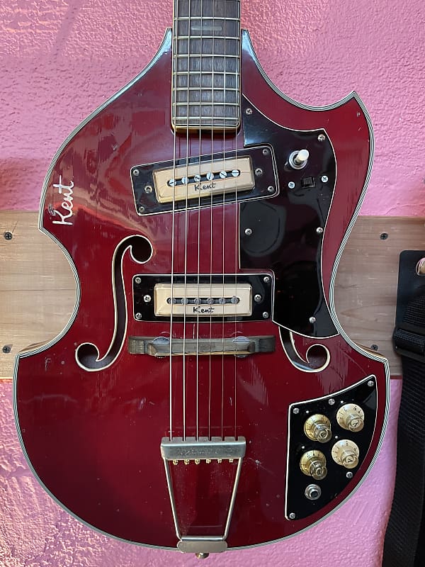 Kent 834 1960’s Electric Hollow Body Guitar Ultra Rare Reverb