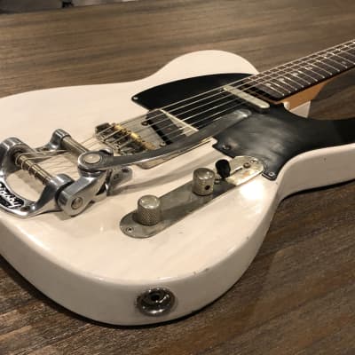 Bluesman Vintage Guitars Coupe w/ Bigsby B5 |  Translucent White - Relic | Brand New (2020) image 5