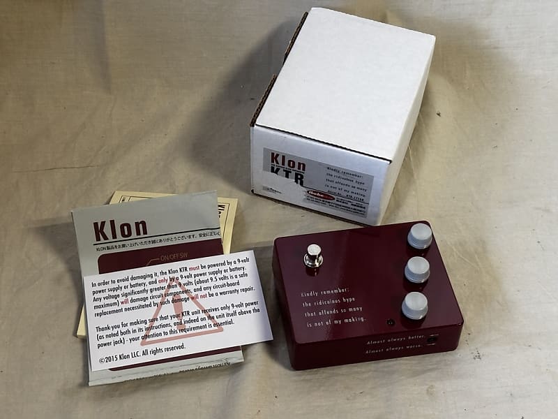 ギター Klon KTR Professional Overdrive Klon KTR Professional Overdrive | Reverb Australia
