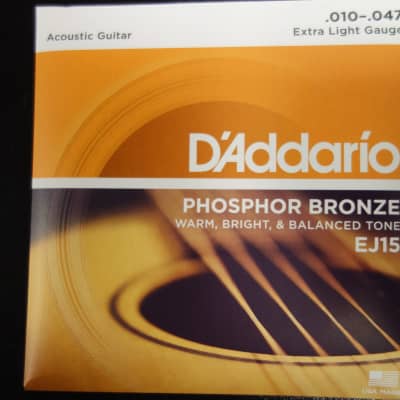 D'addario EJ-15 Phospher Bronze 10-47 for sale