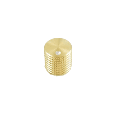 Tesi 12mm Solid Aluminum Knurled Replacement Knob - Gold