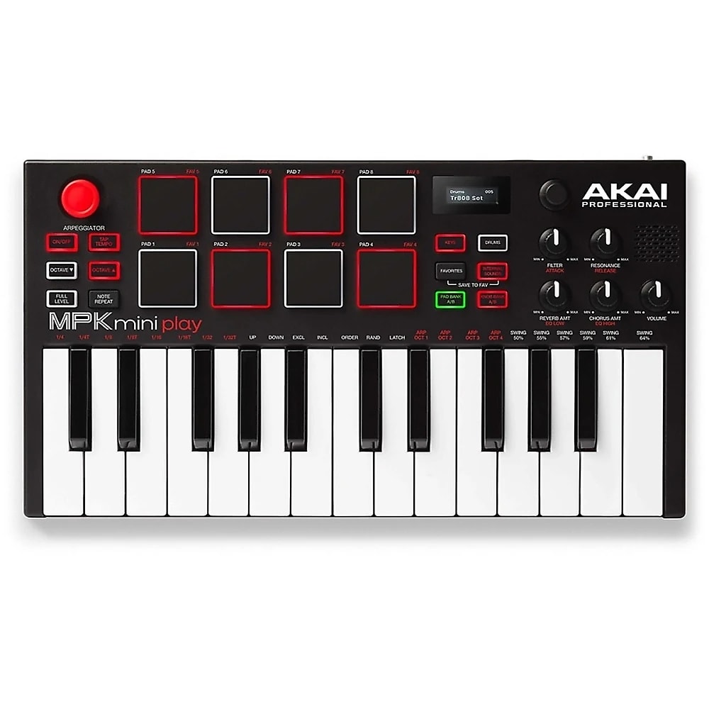 Akai MPK Mini Play Portable 25-Key MIDI Controller | Reverb