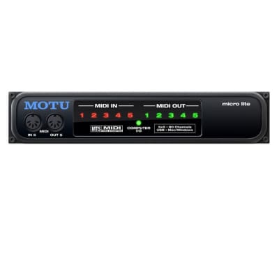 MOTU Micro Lite 5x5 USB MIDI Interface image 2