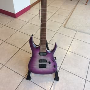 Ibanez RGA42 Electric Guitar Transparent Purple Burst Flat Reverb