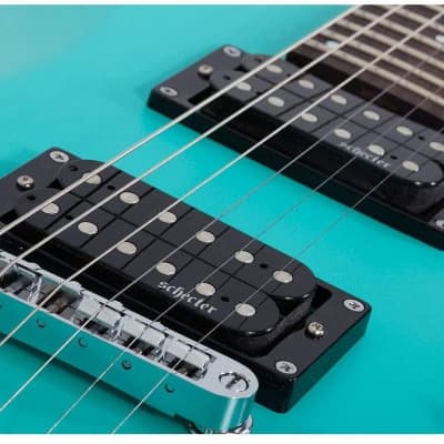 Schecter C-6 Deluxe 6-String Electric Guitar (Right-Hand, Satin Aqua) image 4