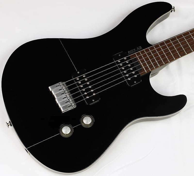 2008 Yamaha RGX A2 Electric Guitar, Black, LED-lit volume