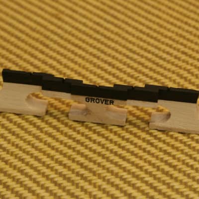 GB-76 Grover Tune-Kraft 5-String Maple Ebony Top Banjo Bridge 1/2