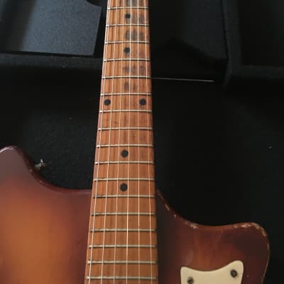 1960’s Strad O Lin Electric guitar Aged tobacco finish image 20