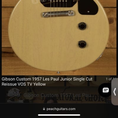 Gibson Custom Shop Les Paul 57 Reissue 2019 - TV Yellow image 20