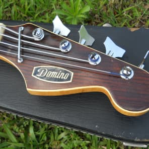 Vintage 60s Domino Teisco EB-120 Bass Guitar, Japan, 2 Pickup, Plays EXC, OHSC!! Free USA Shipping! image 16