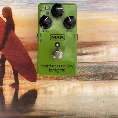 MXR M269SE Carbon Copy Bright Analog Delay 2015 - 2021 - Green electric guitar Analog  effect Pedal, Echo image 1