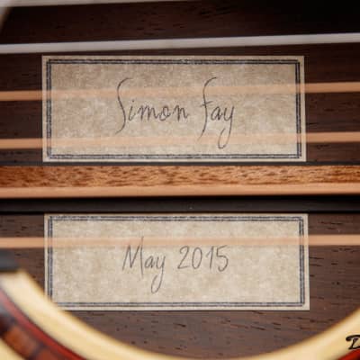 2015 Simon Fay Model One, Brazilian Rosewood/Adirondack Spruce image 24