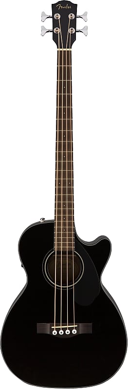 Fender CB-60SCE Acoustic-Electric Bass Black image 1
