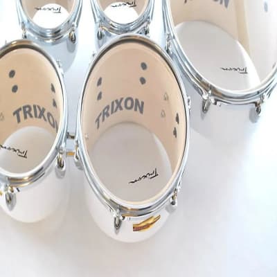 Trixon Field Series Tenor Marching Toms - Set Of 6 - White image 3