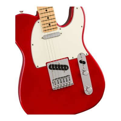 Fender Player Telecaster 6-String Hand-Shaped Alder Body 22-Fret C-Shaped Neck Electric Guitar with Maple Fingerboard (Right-Handed, Candy Apple Red) image 4