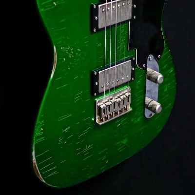 Shabat Guitars - Lion HB -  Candy Apple Green image 6