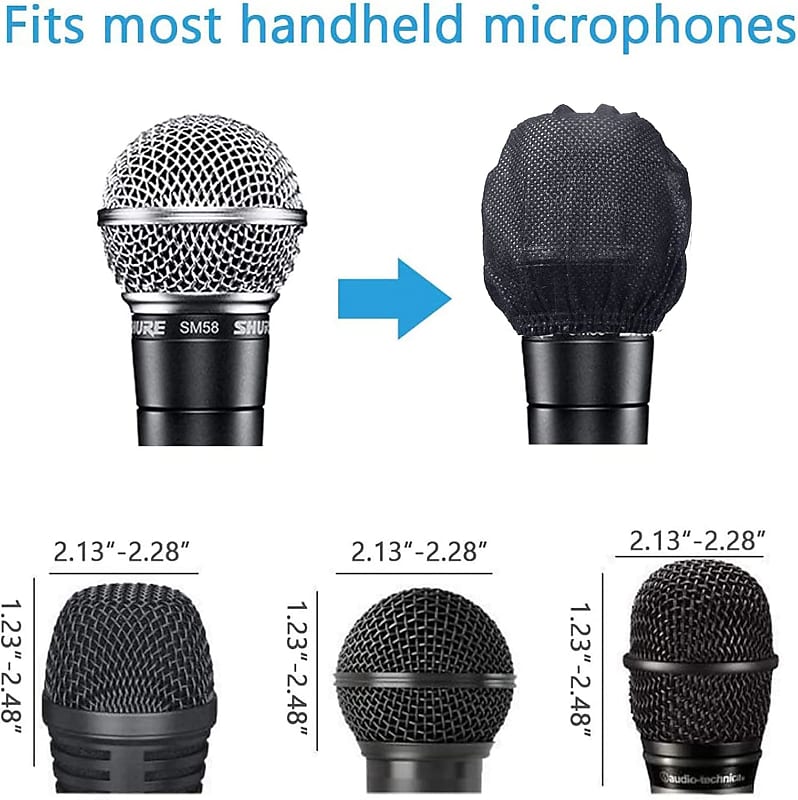 Microphone Covers Disposable 100pcs Non-Woven Microphone