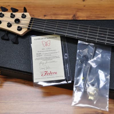 Fodera Emperor Std Limited Doctorbass Edition 6 string Ebony board 17.5mm Figured Redwood top image 19