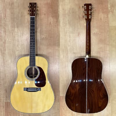 Martin Custom Shop D-style 14 Fret Acoustic Guitar with Wild Grain East Indian Rosewood set #2 for sale