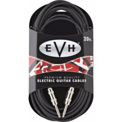 EVH Premium 20' ft. Guitar and Instrument Cable, Black for sale