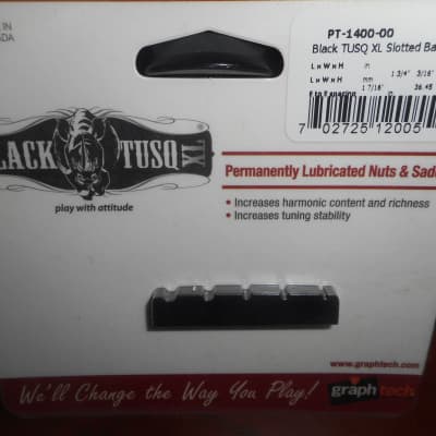 Graph Tech PT-1400-00 5-String Bass Nut - BLACK TUSQ XL image 1