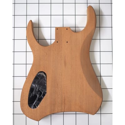 Halo MERUS 6-string Headless Guitar DIY Kit Mahogany Body Spalted Maple Cap Ziricote Neck imagen 4