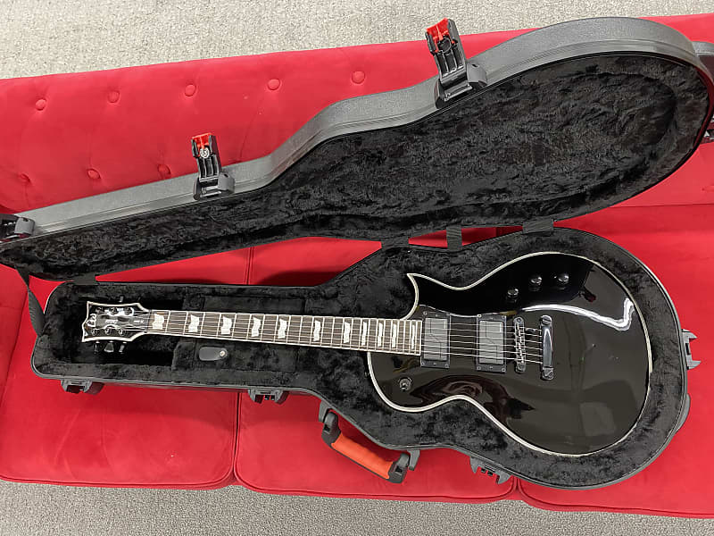 ESP LTD EC-1000S Fluence Electric Guitar 2021 - Black with Gator TSA ATA Molded Case image 1