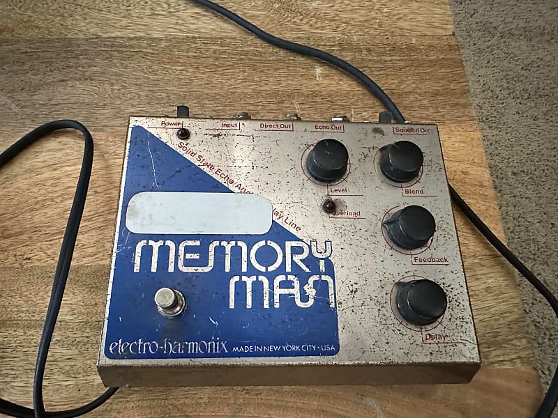 Electro-Harmonix Deluxe Memory Man 1970s - Silver / Blue