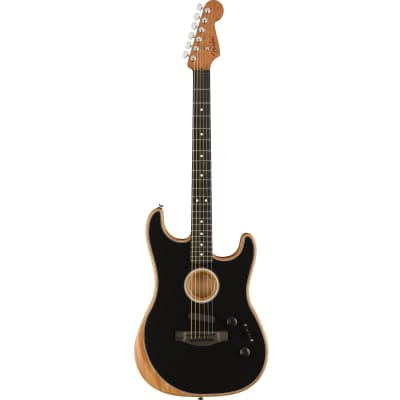 Fender 097-2023-206 Am Acoustasonic Strat, Black for sale