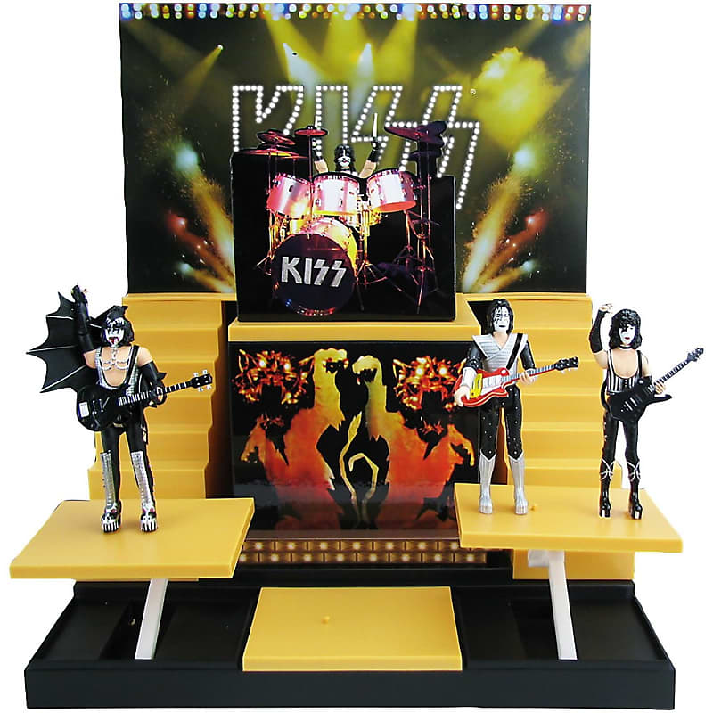 KISS Alive II Stage with 1:20 Scale Action Figures - Deluxe Box