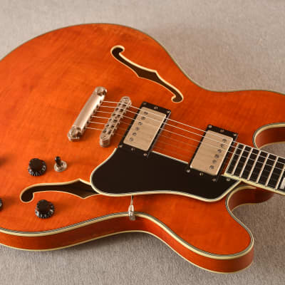 Eastman T59/V-AMB Thinline Archtop Electric Guitar Amber Antique Varnish - NEW 2023 image 5