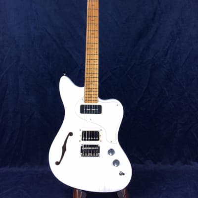PJD Guitars St John Standard in Aspen White with F-Hole SN:670 for sale