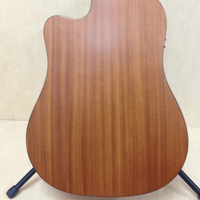 Klema Solid Cedar Top,Dreadnought Acoustic Guitar,Cutaway W Gig Bag k100DC-CE image 11