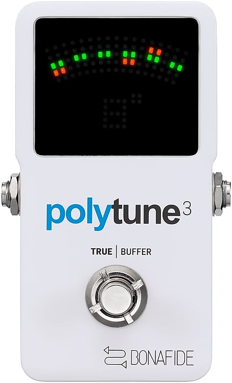 TC Electronic PolyTune 3 Polyphonic LED Guitar Tuner Pedal with Buffer image 1