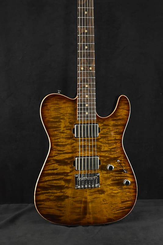 Tom Anderson Cobra Tiger Eye Edge Burst with Binding | Reverb