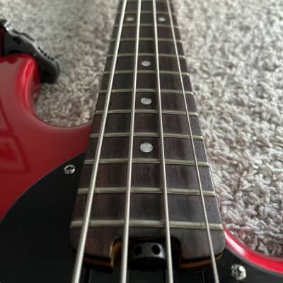 Fender Modern Player Dimension Bass 2013 MIC Candy Apple Red 4-String Guitar image 7