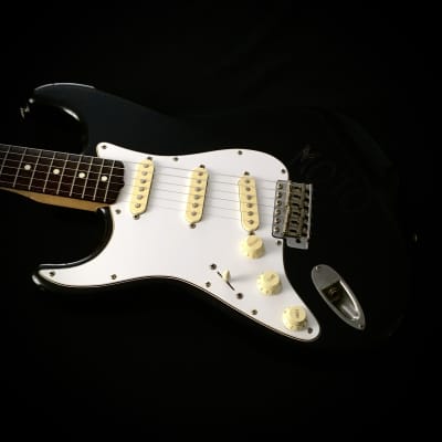 LEFTY! Vintage Fender MIJ ST62L Strat 1988 Black Relic Rosewood Solid Body Guitar +HSC image 17