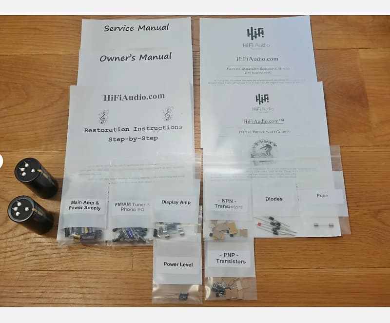 Technics SA-600 restoration kit filter capacitor repair rebuild fix  			