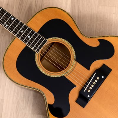 1979 Morris WJ-100SK Vintage Jumbo Acoustic Guitar w/ Case
